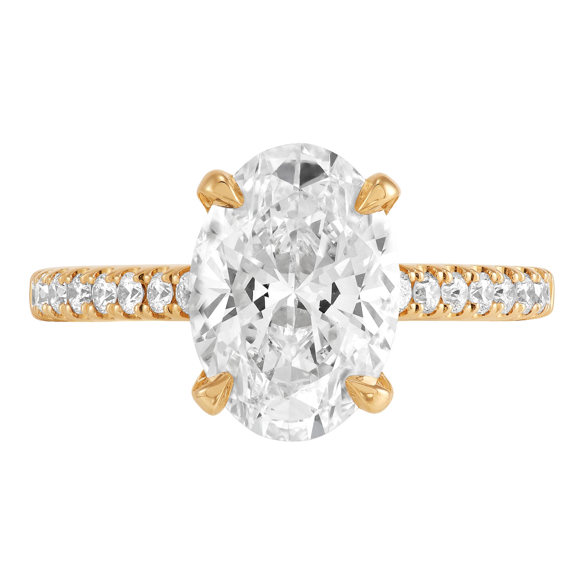 Hidden Halo Engagement Ring