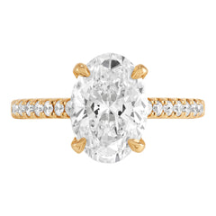 Hidden Halo Engagement Ring