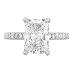 Hidden Halo Engagement Ring