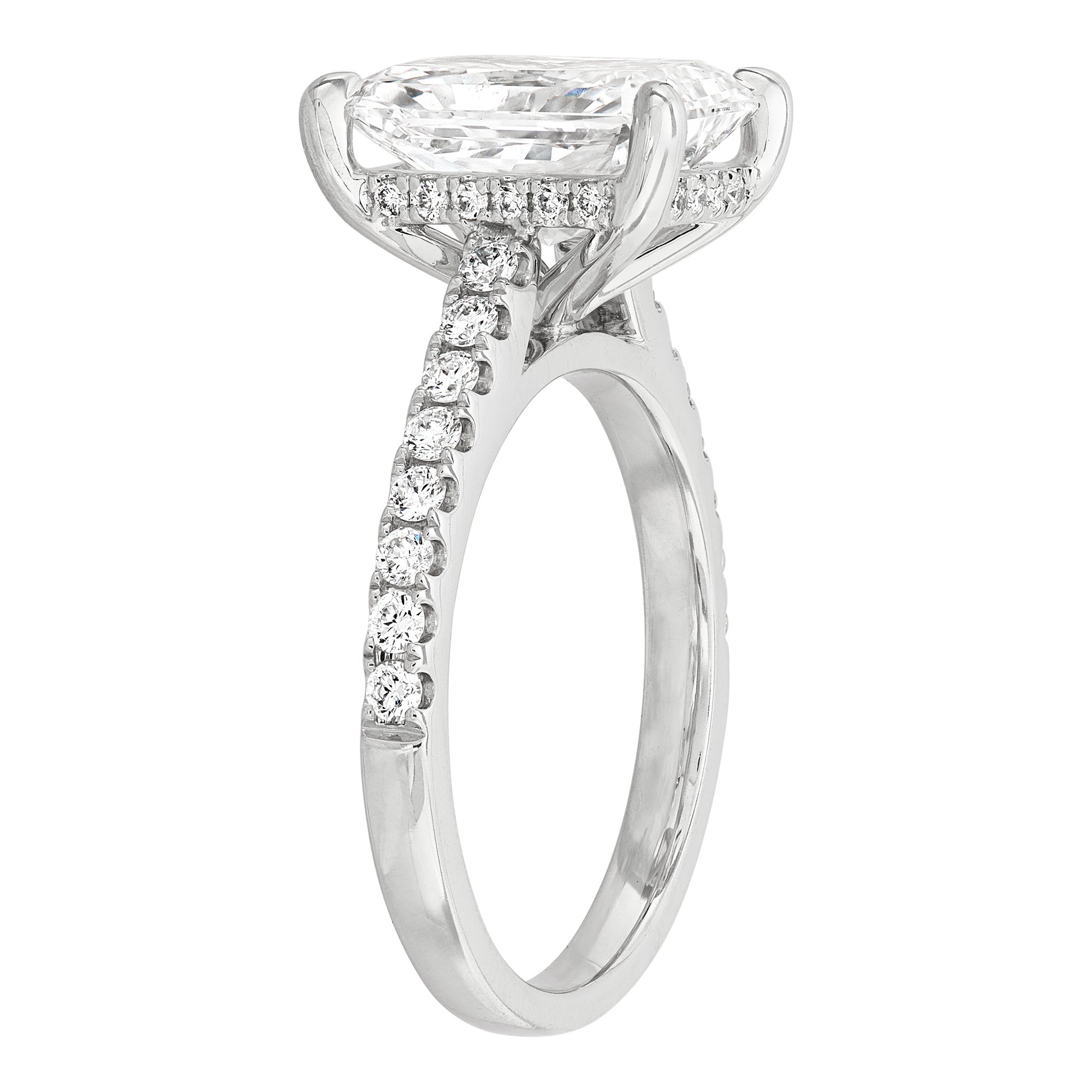 Hidden Halo Engagement Ring