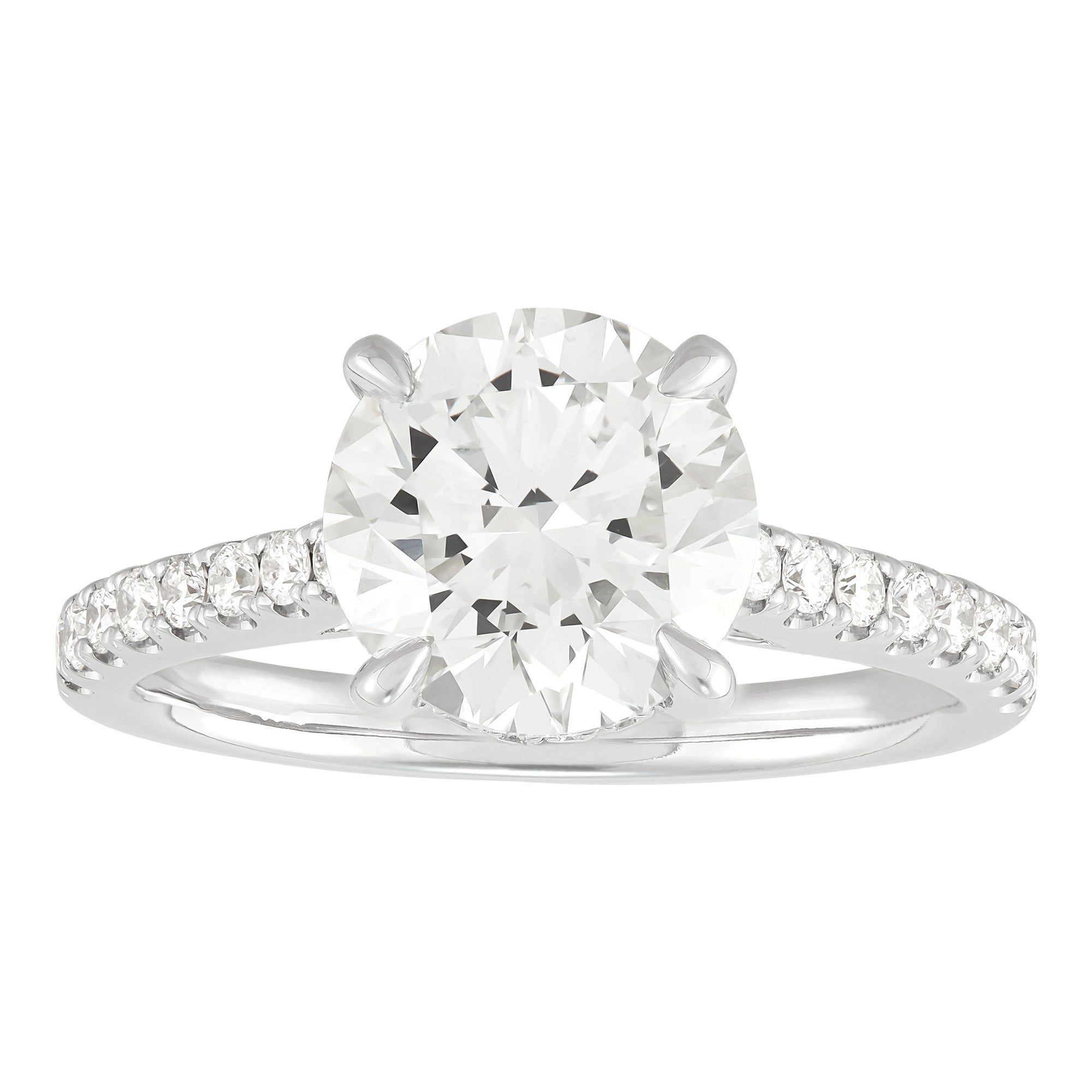 Hidden Halo Engagement Ring