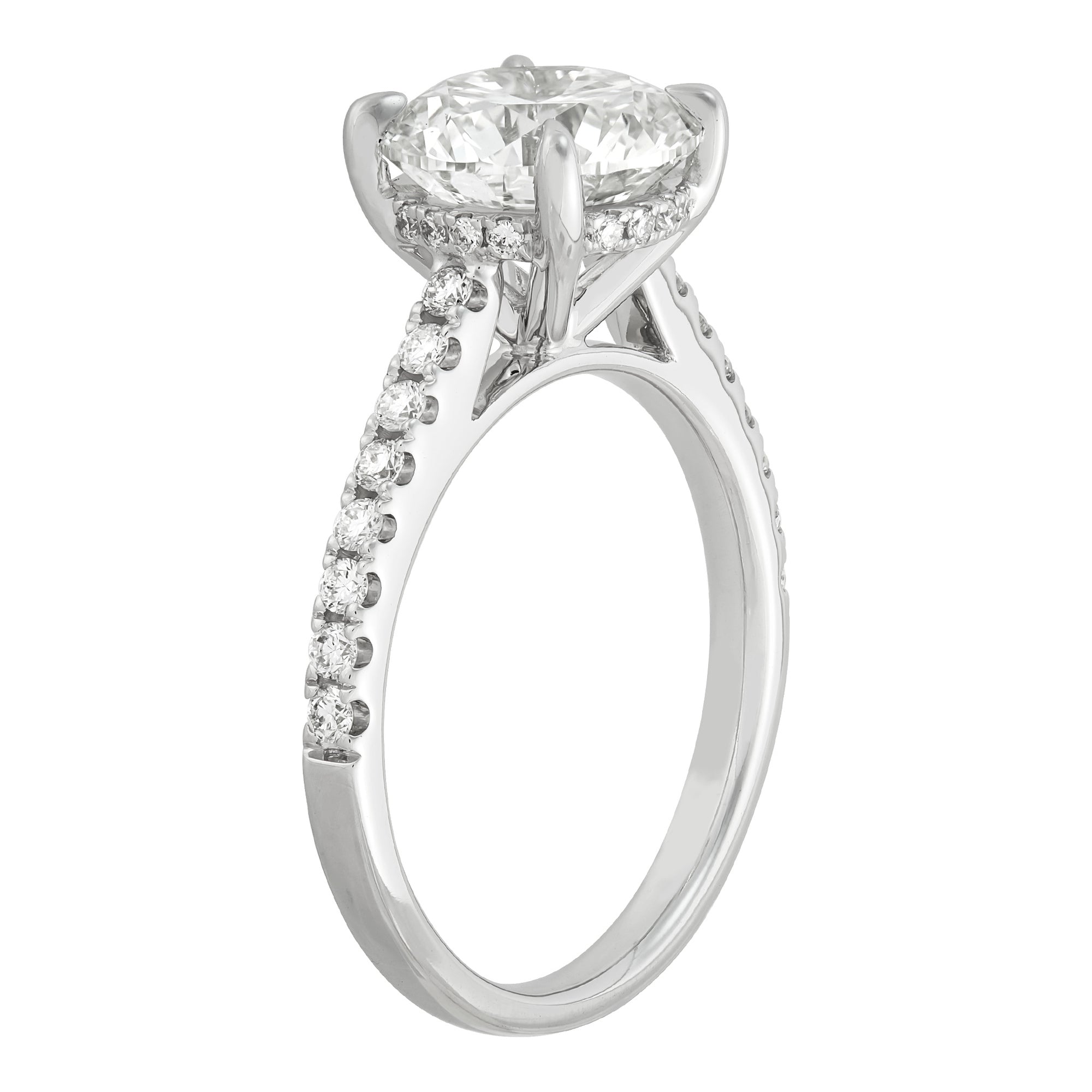 Hidden Halo Engagement Ring