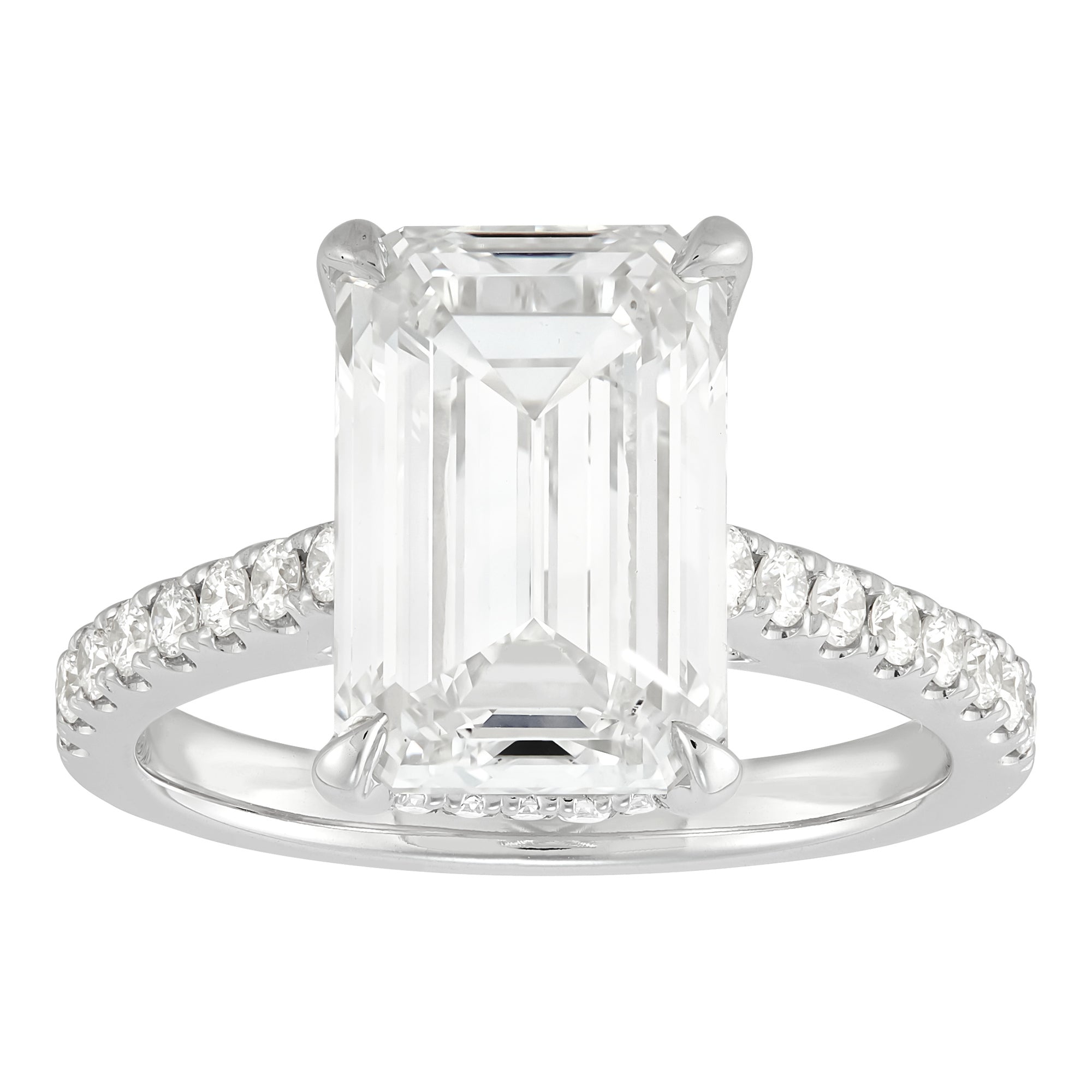 Hidden Halo Engagement Ring