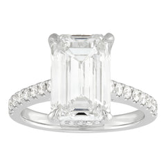 Hidden Halo Engagement Ring
