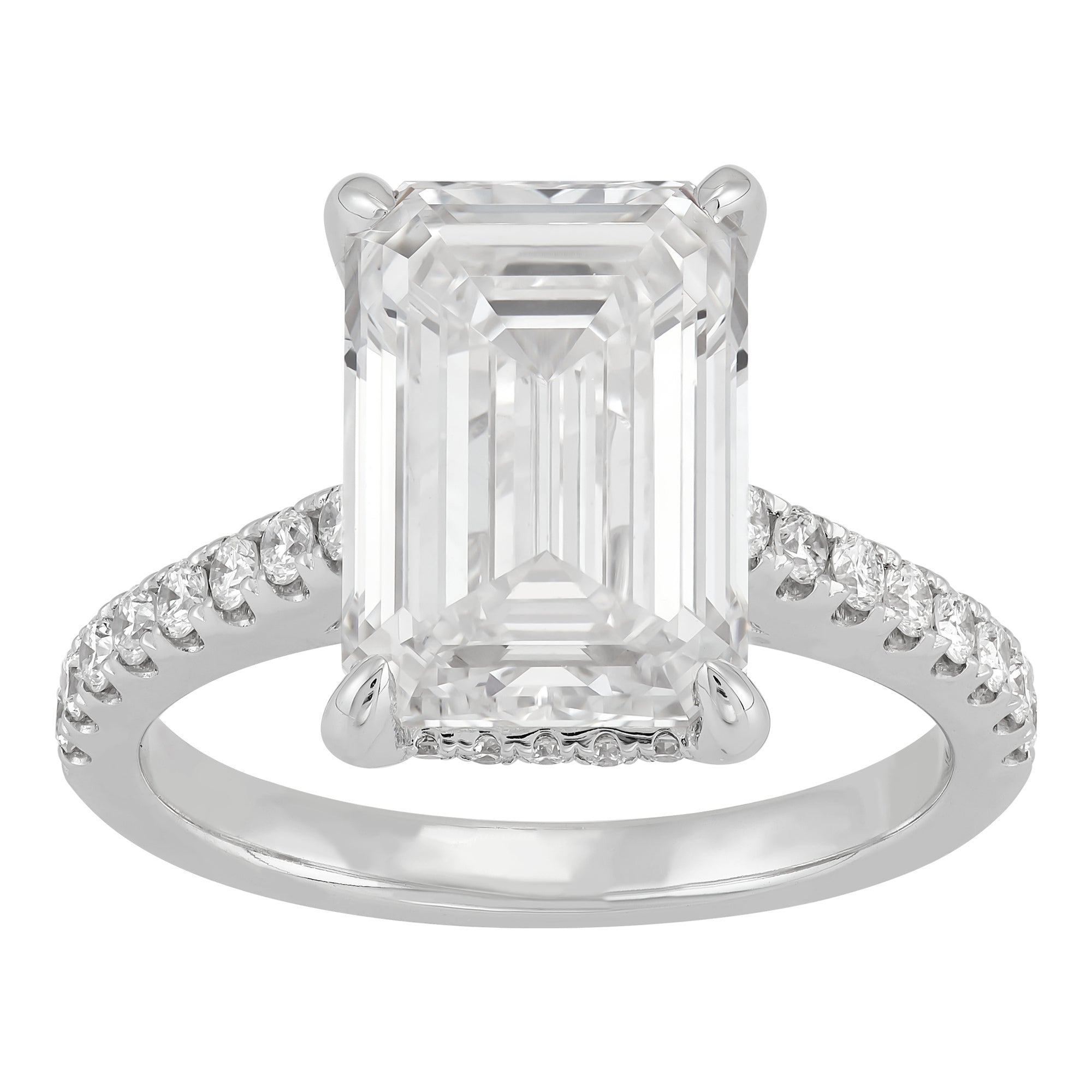 Hidden Halo Engagement Ring