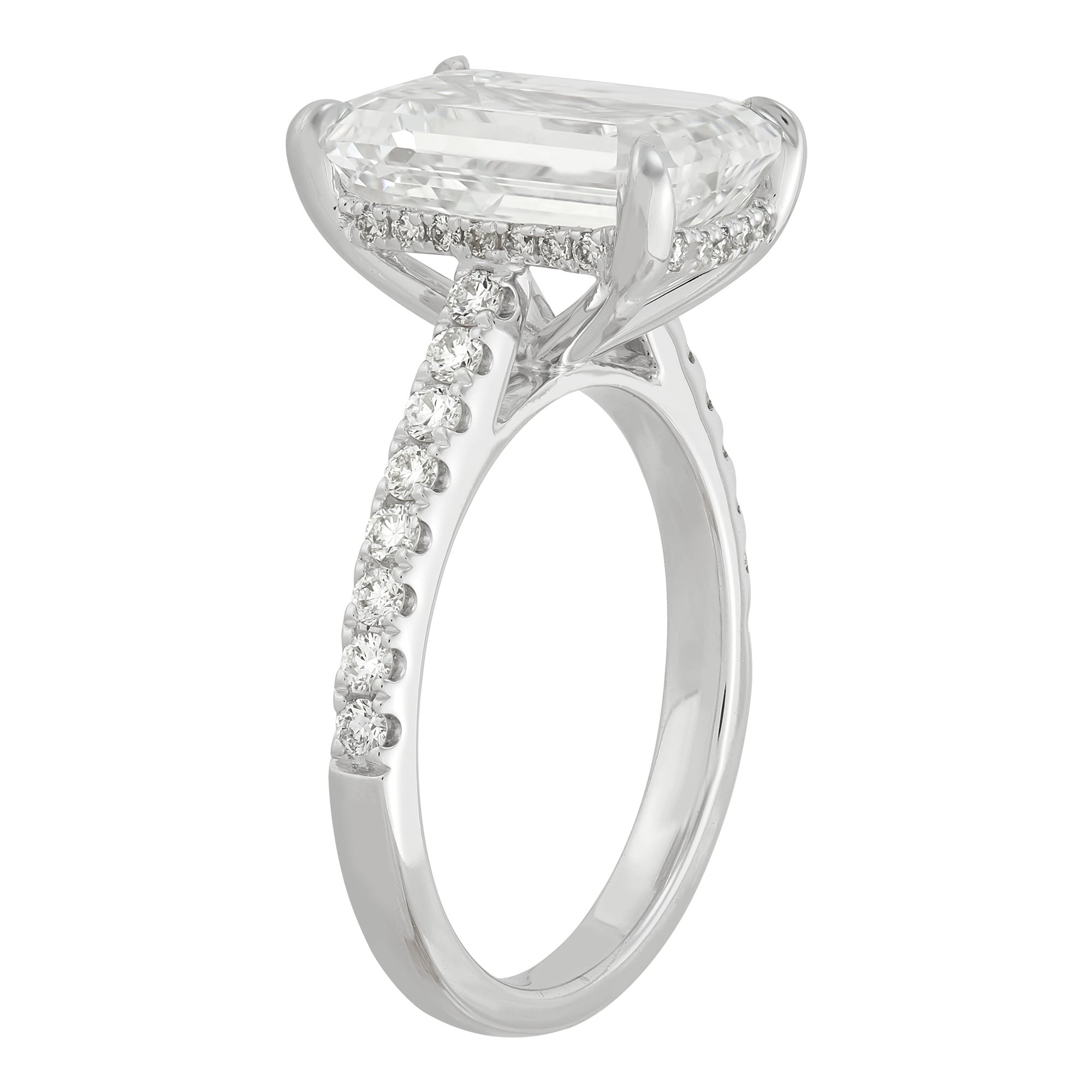 Hidden Halo Engagement Ring