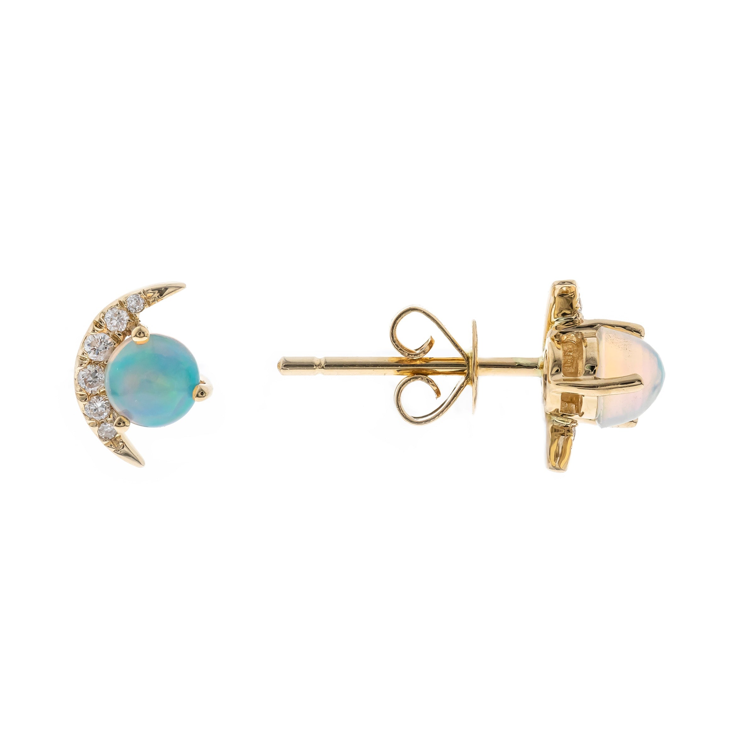 10KY ETHIOPIAN OPAL EARRING