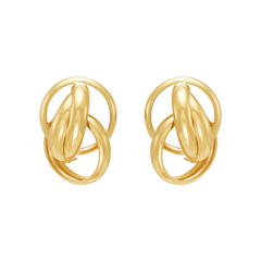 14KYG TRIPLE CRLE CRSOV EARRINGS