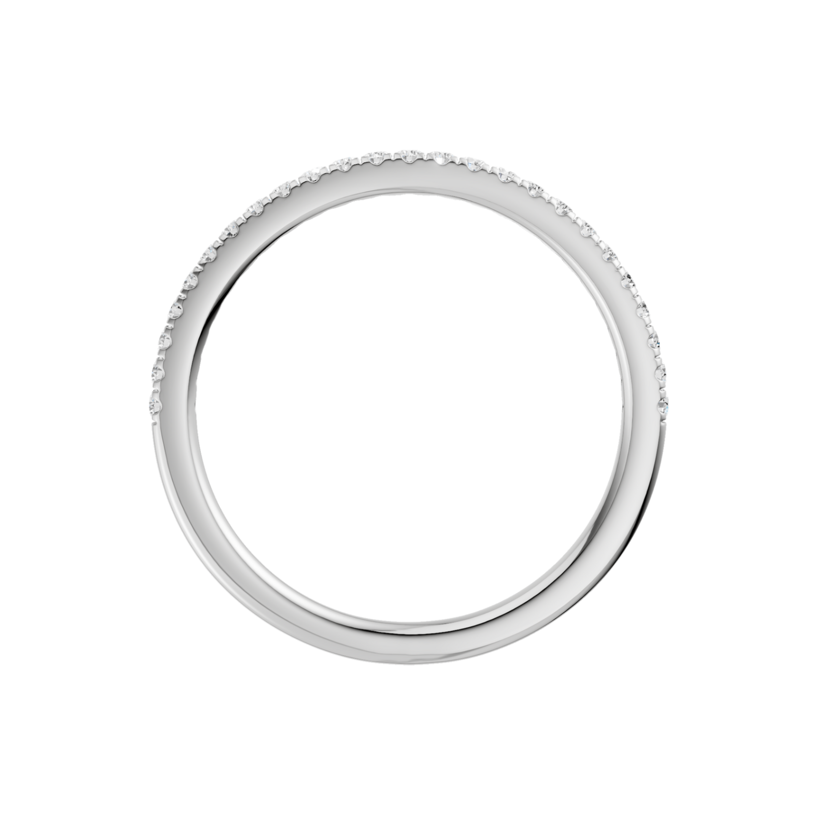 14K White Gold Engagement Ring