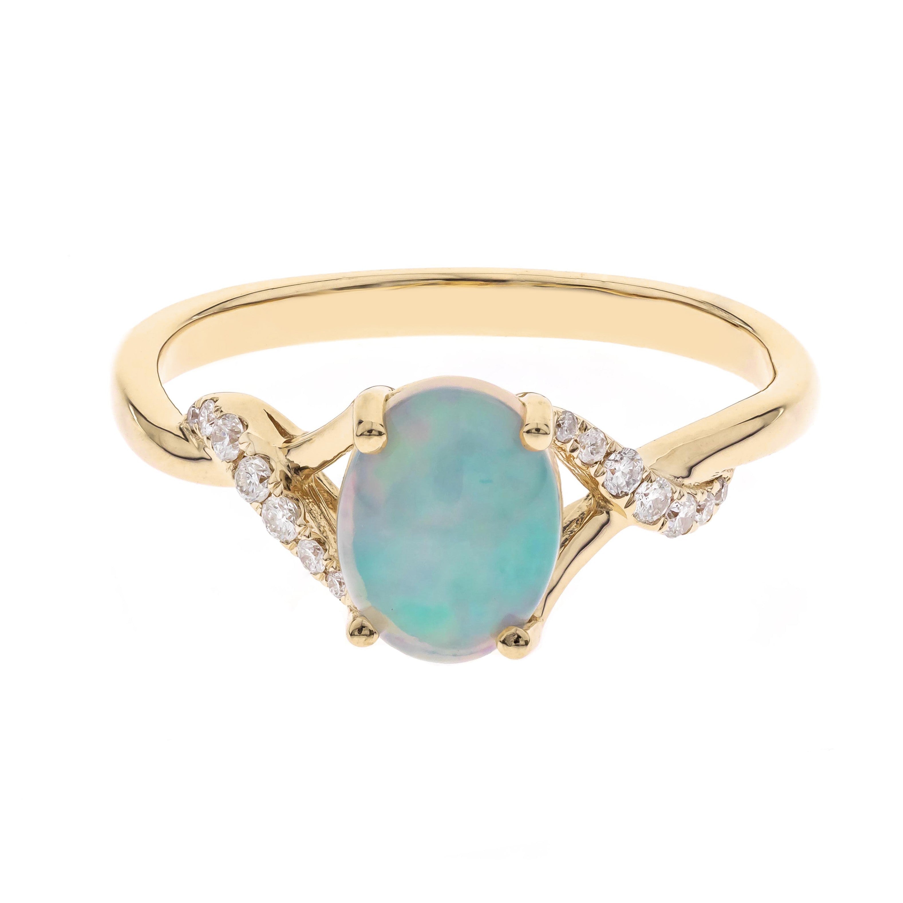 10KY ETHIOPIAN OPAL RING