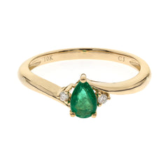 10 KY EMERALD RING