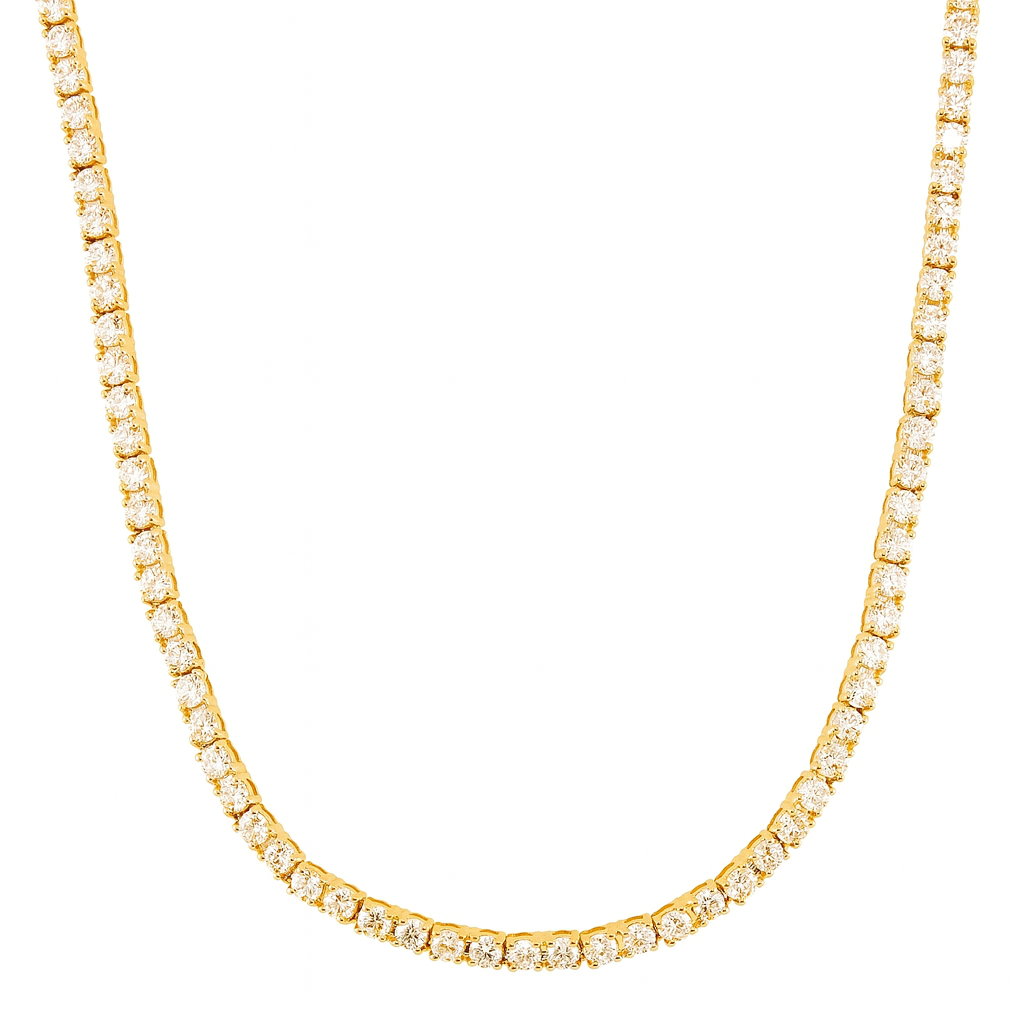 Lab Tennis Necklace