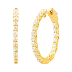 Lab Diamond Hoops