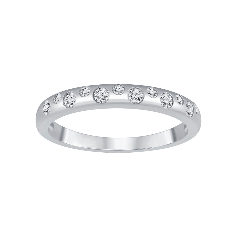 SS & LAB DIA SCATTER RING D=.18CTTW
