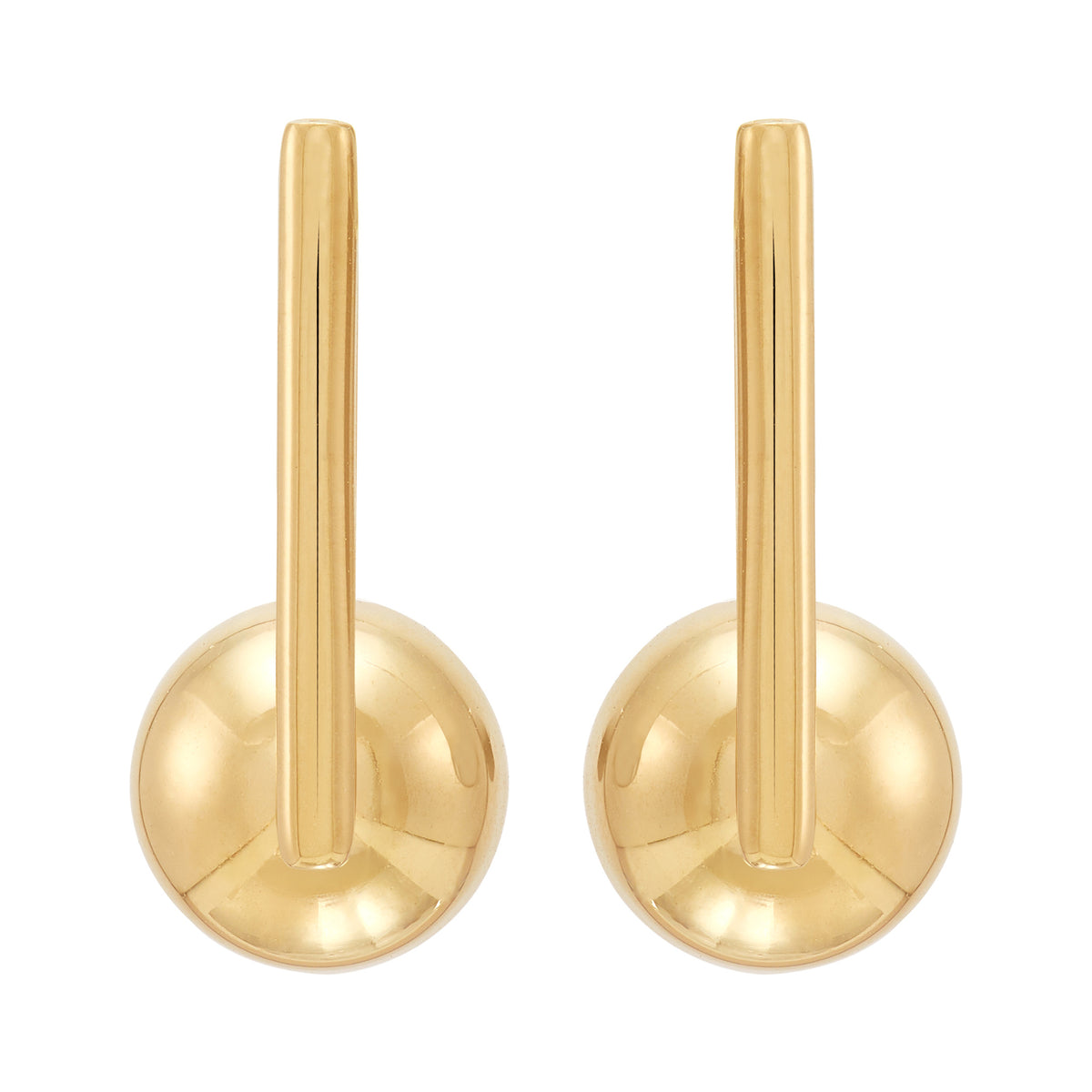 14K Yellow Gold Huggie Earrings