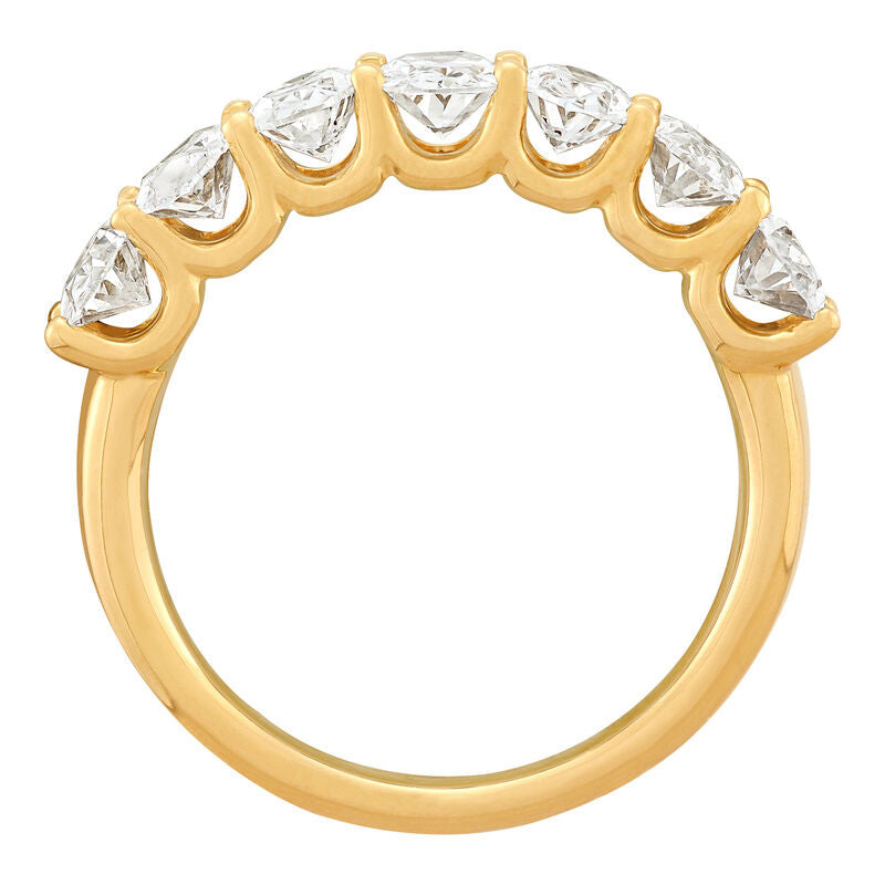 LAB GROWN 7 STONE OVAL DIA BAND D=2.10CTTW