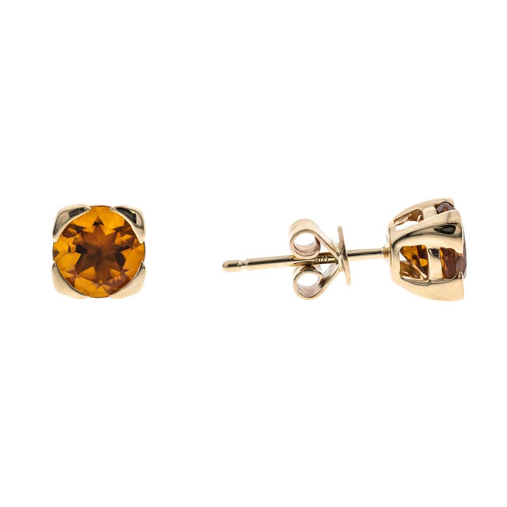 10KYG CITRINE EARRINGS
