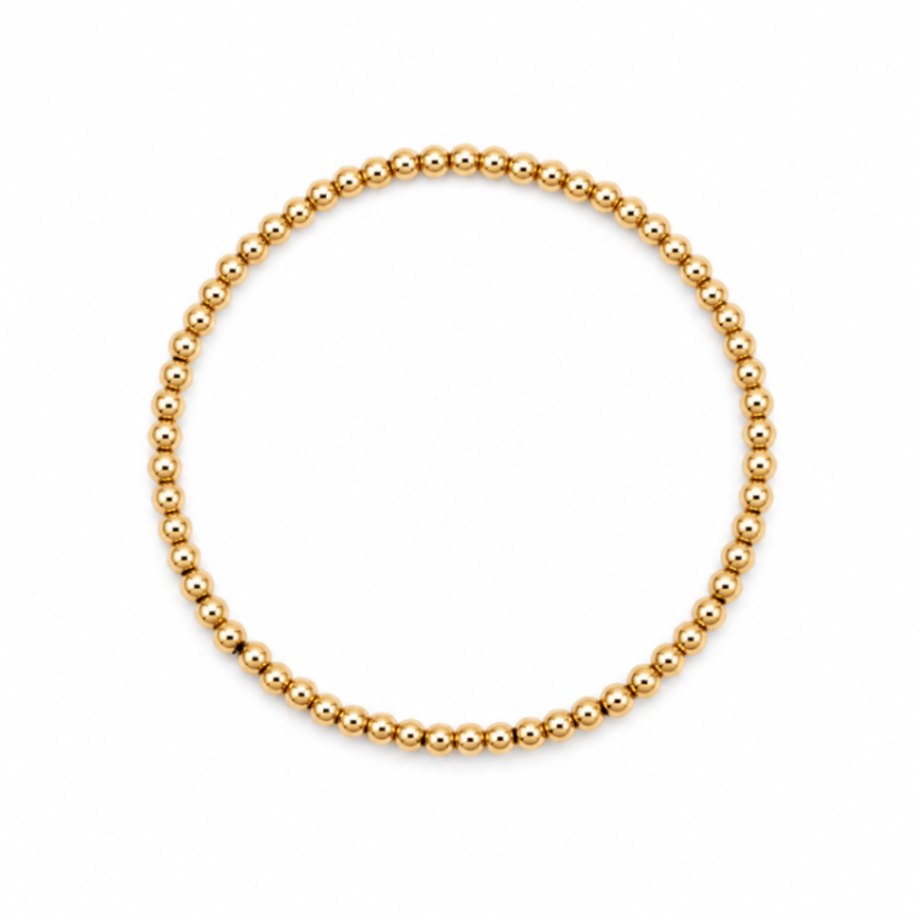 14kt Gold Filled Shine Bright Bead Bracelet - 3MM