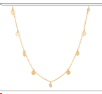 14KYG GOLD CHAIN W/TEXTURED DISKS