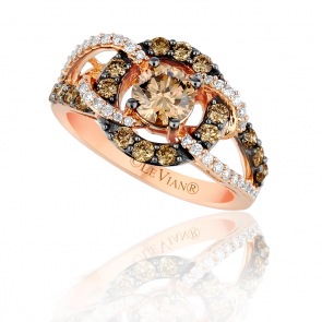 Le Vian Chocolatier® 14k Strawberry Gold® Gladiator® Weave™ Ring