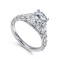 14kw 1.00ct Dia Semi-Mount    Gorgeous graduating diamonds are aligned aside of this straight styled piece.