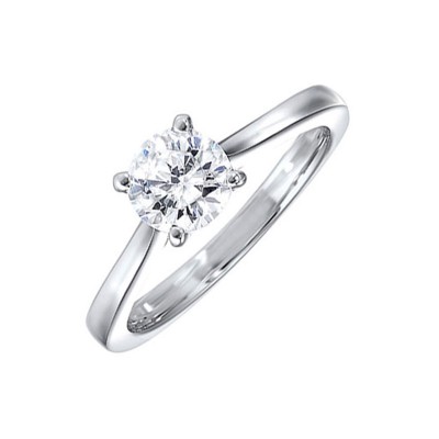 14KT White Gold & Diamond Sparkle Fashion Ring  - 1 ctw