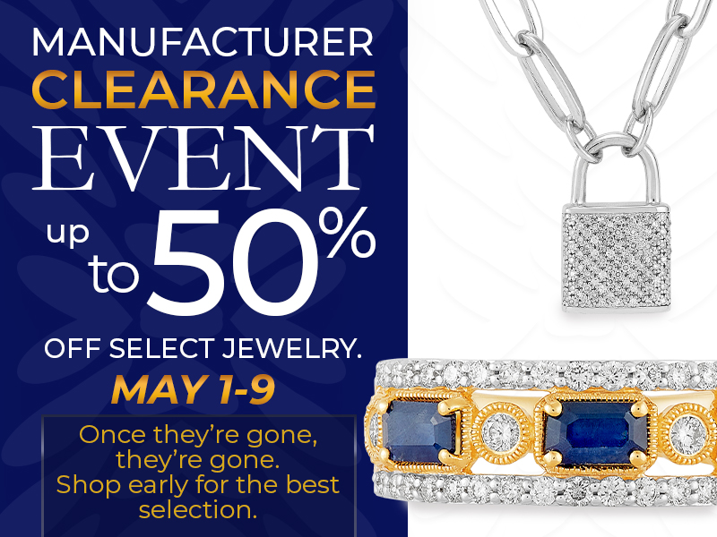 Manufacturer Clearance Event