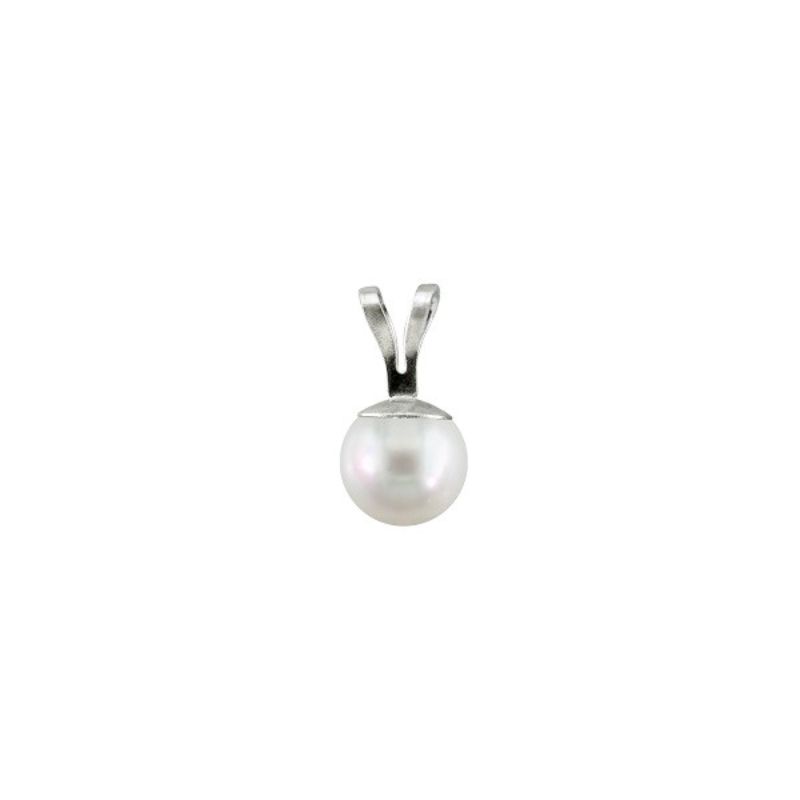 14Kw 5.5-6Mm Akoya Pearl Pendant W/Chain