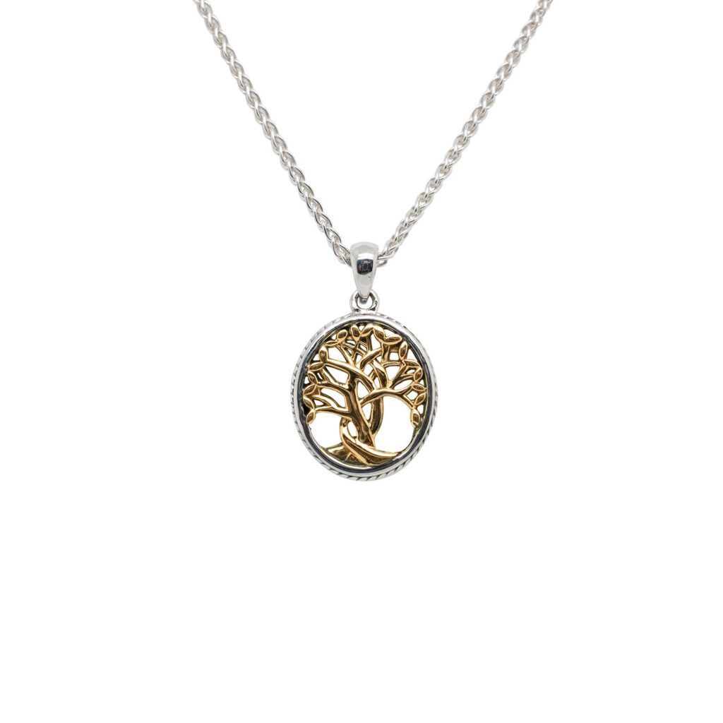 Ss/10Ky Tree Of Life Pendant - Petite