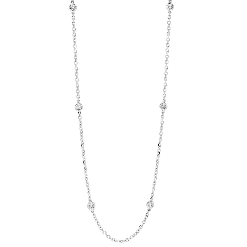 14Kw 1Cttw Diamonds By The Yard Necklace