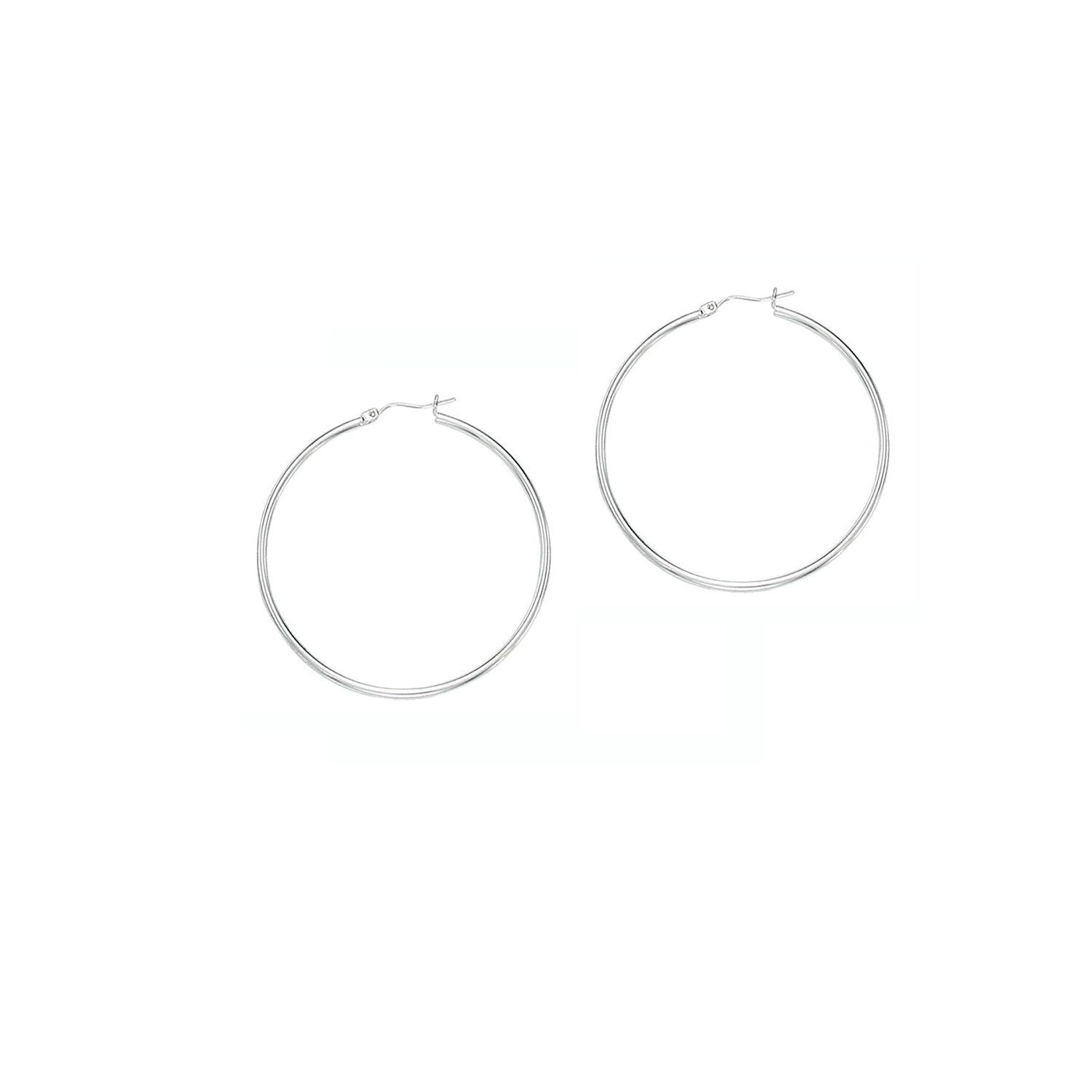 14Kw Lg Hoop Earring 2mmx40mm